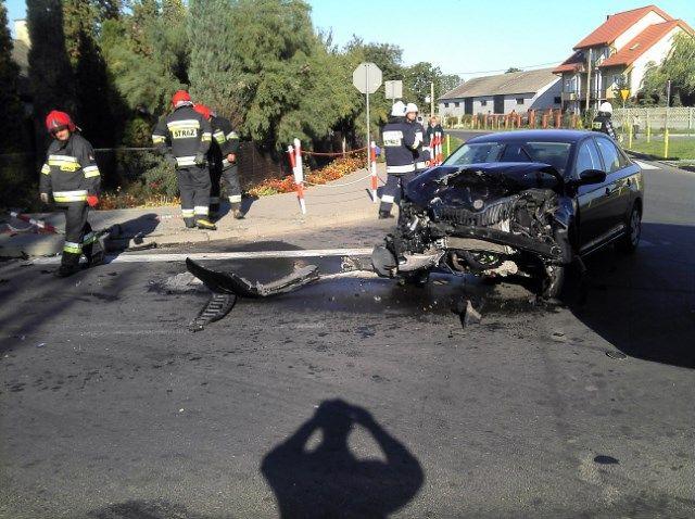 10-10-2015 Wypadek w Łowiczku