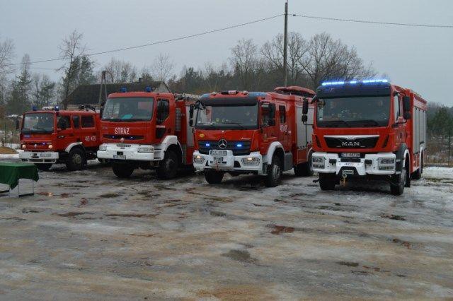 15-01-2015 -Uroczystość przekazania samochodów pożarniczych